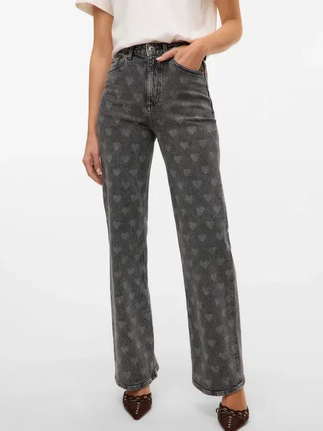 Jeans Vmtessa a vita alta e gamba larga Jeans Vmtessa a vita alta e gamba larga