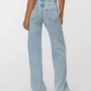 Jeans Vmtessa a vita alta e gamba larga con strass