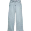 Jeans Vmtessa a vita alta e gamba larga con strass