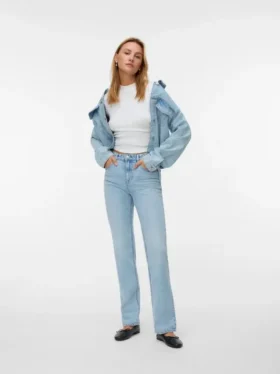Jeans Vmtessa a vita alta e vestibilità dritta
