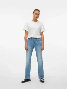 Jeans Vmtessa a vita alta e vestibilità dritta