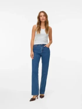 Jeans Vmtessa a vita alta e vestibilità dritta