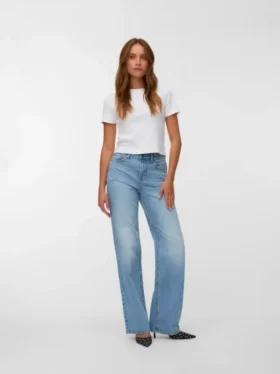 Jeans Vmtessa a vita alta e vestibilità dritta