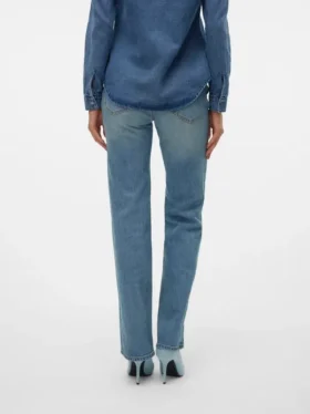 Jeans Vmtessa a vita alta e vestibilità dritta