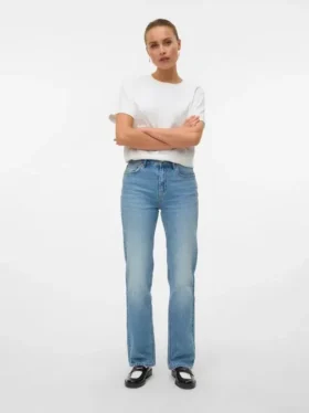 Jeans Vmtessa a vita alta e vestibilità dritta