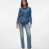 Jeans Vmtessa a vita alta e vestibilità dritta