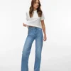 Jeans Vmtessa-Stretch a vita alta e gamba larga