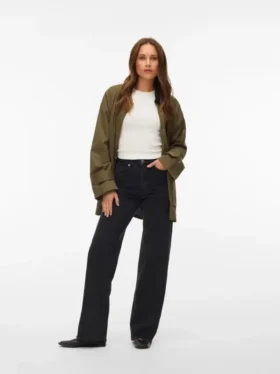 Jeans Vmtessa-Stretch a vita alta e gamba larga