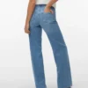 Jeans Vmtessa-Stretch a vita alta e gamba larga