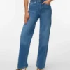 Jeans Vmtessa-Stretch a vita alta e gamba larga