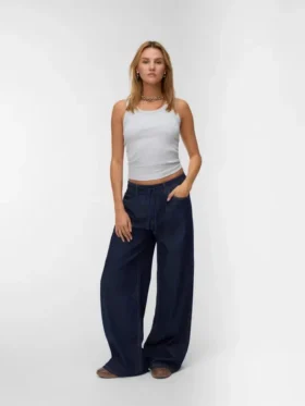 Jeans Vmvaleria a vita media e gamba larga