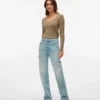 Jeans Vmvalerie a vita media e vestibilità dritta