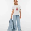 Jeans Vmvanessa a vita bassa e gamba larga