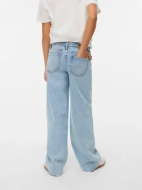 Jeans Vmvanessa a vita bassa e gamba larga