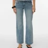 Jeans Vmvanessa a vita bassa e gamba larga