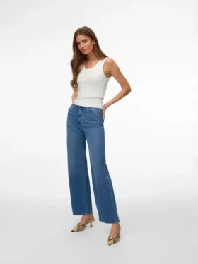 Jeans Vmvega a vita alta e gamba larga