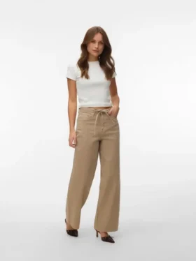Jeans Vmwien a vita media e gamba larga
