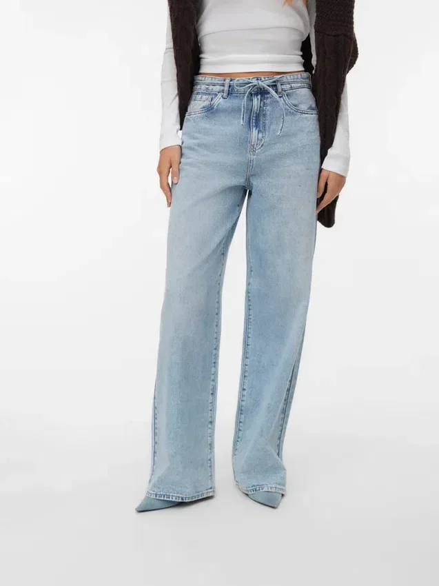 Jeans Vmwien a vita media e gamba larga Jeans Vmwien a vita media e gamba larga