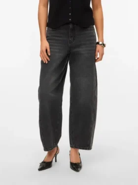 Jeans Vmzelda a vita alta e vestibilità a botte