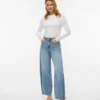 Jeans Vmzelda a vita alta e vestibilità a botte