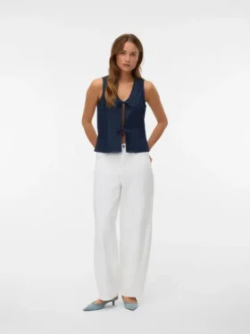Jeans Vmzelda a vita alta e vestibilità a botte