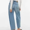 Jeans Vmzelda a vita alta e vestibilità a botte