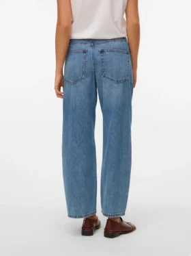 Jeans Vmzelda a vita alta e vestibilità a botte