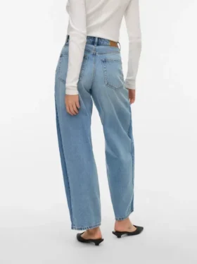 Jeans Vmzelda a vita alta e vestibilità a botte