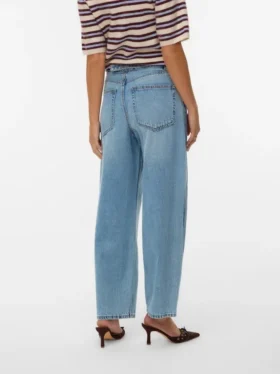 Jeans Vmzelda a vita alta e vestibilità a botte