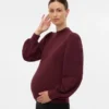 Maglione a vestibilità regolare con collo alto e maniche a palloncino