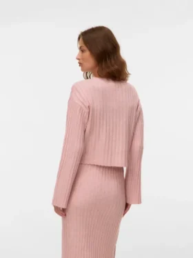 Maglione corto a collo rotondo
