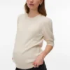 Maglione dalla vestibilità regolare con collo rotondo e polsini a costine