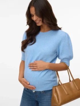 Maglione dalla vestibilità regolare con collo rotondo e polsini a costine