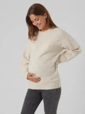 Maglione premaman in maglieria