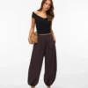 Pantaloni a palloncino a vita media Vmlotus