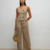 Pantaloni a vita alta Awayah
