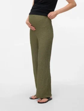 Pantaloni a vita alta con taglio svasato