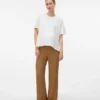 Pantaloni a vita alta con taglio svasato