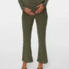 Pantaloni a vita alta dalla vestibilità regolare