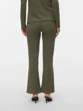 Pantaloni a vita alta dalla vestibilità regolare