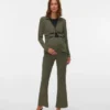 Pantaloni a vita alta dalla vestibilità regolare