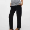 Pantaloni a vita alta e vestibilità regolare