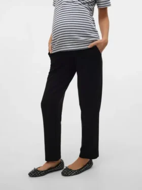 Pantaloni a vita alta e vestibilità regolare