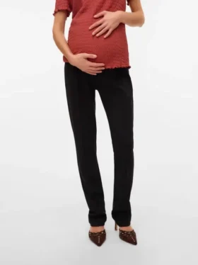 Pantaloni a vita alta e vestibilità regolare
