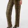 Pantaloni a vita alta e vestibilità regolare
