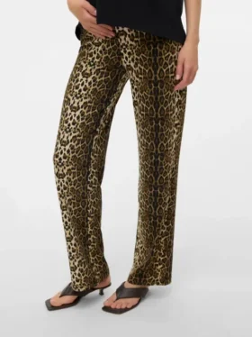 Pantaloni a vita alta e vestibilità regolare