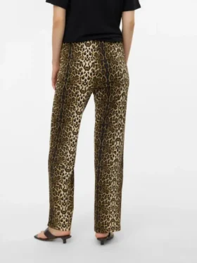 Pantaloni a vita alta e vestibilità regolare