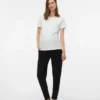Pantaloni a vita alta e vestibilità regolare