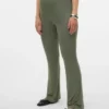 Pantaloni a vita alta e vestibilità regolare