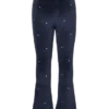 Pantaloni a vita alta in velluto